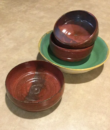 handmade pottery bowls