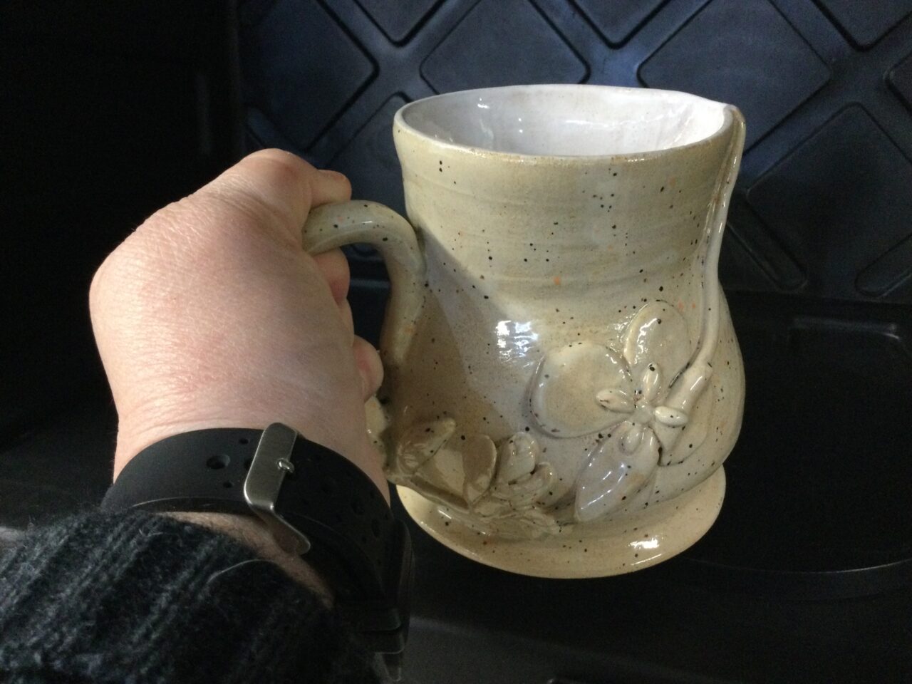 Medium Speckled Vanilla Dip Jug